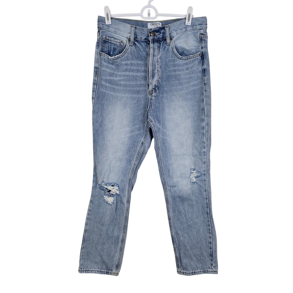 Women's Twelve by Ontwelfth Button Fly Destructed High Rise Jeans | Size 26